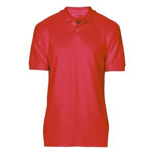Gildan Softstyle Mens Short Sleeve Double Pique Polo Shirt / Red